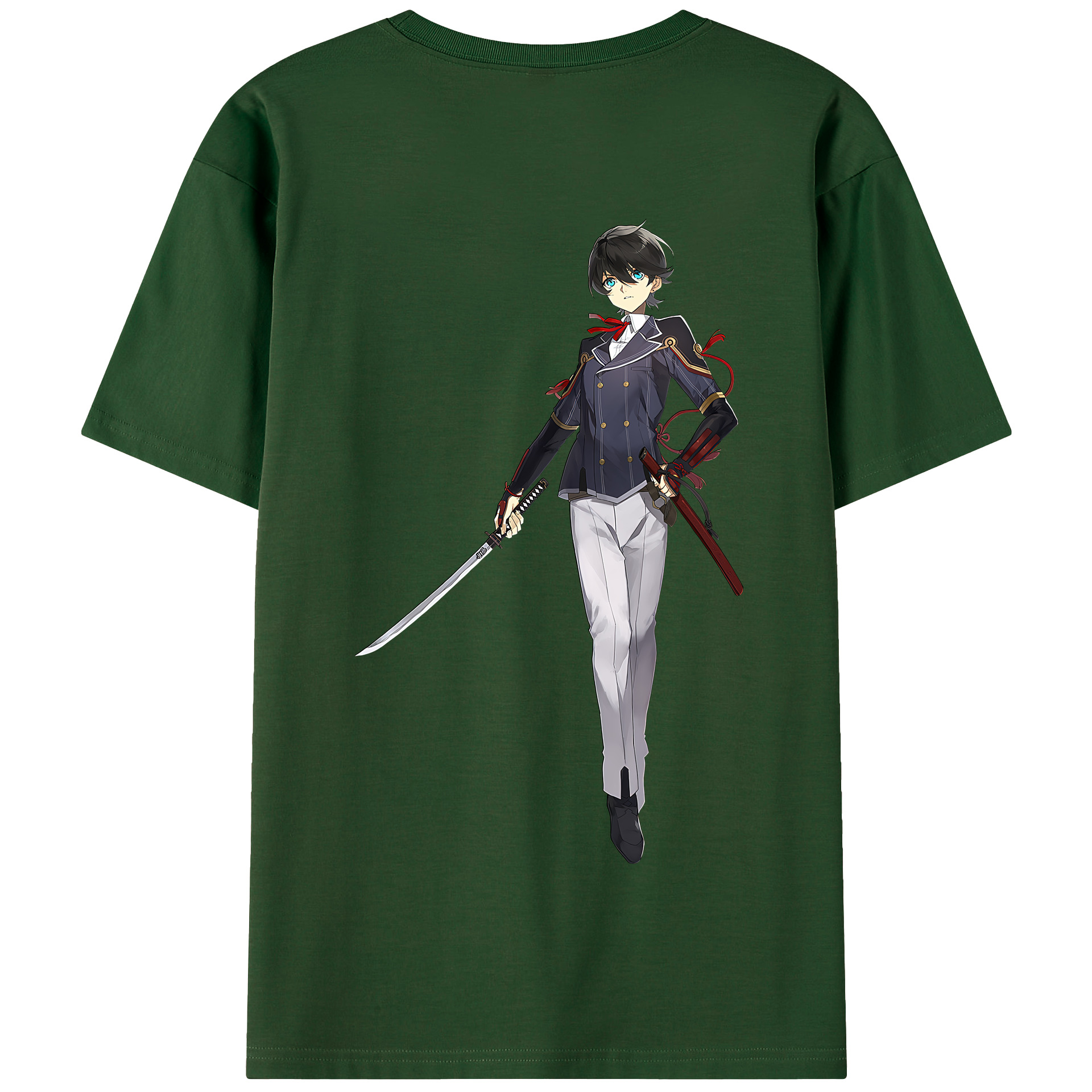 （画像用） 刀剣乱舞 Touken Ranbu 綿100％半袖Tシャツ（背面プリント）